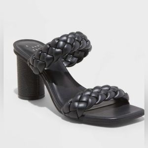 A New Day Basil Heels, Black, Size 10